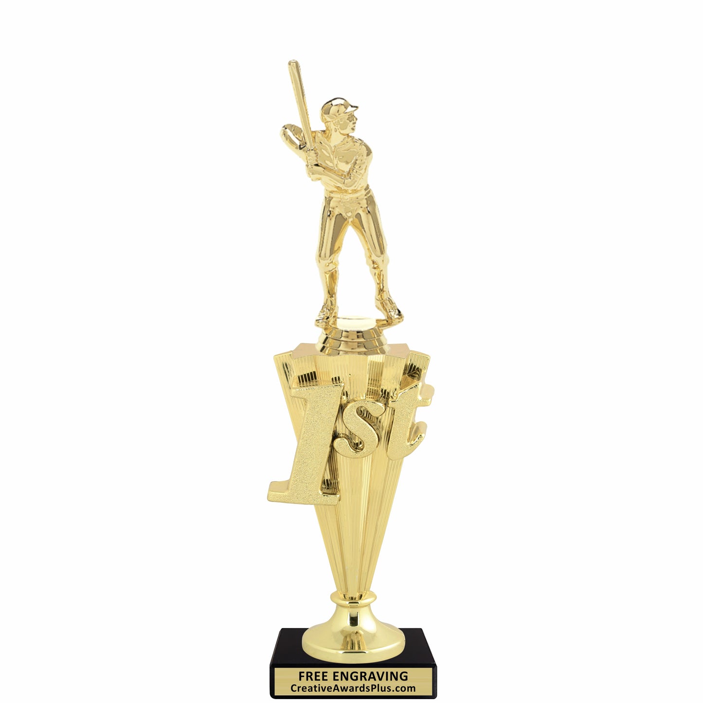 Baseball 1st Place Trophy 11.9" / Gold