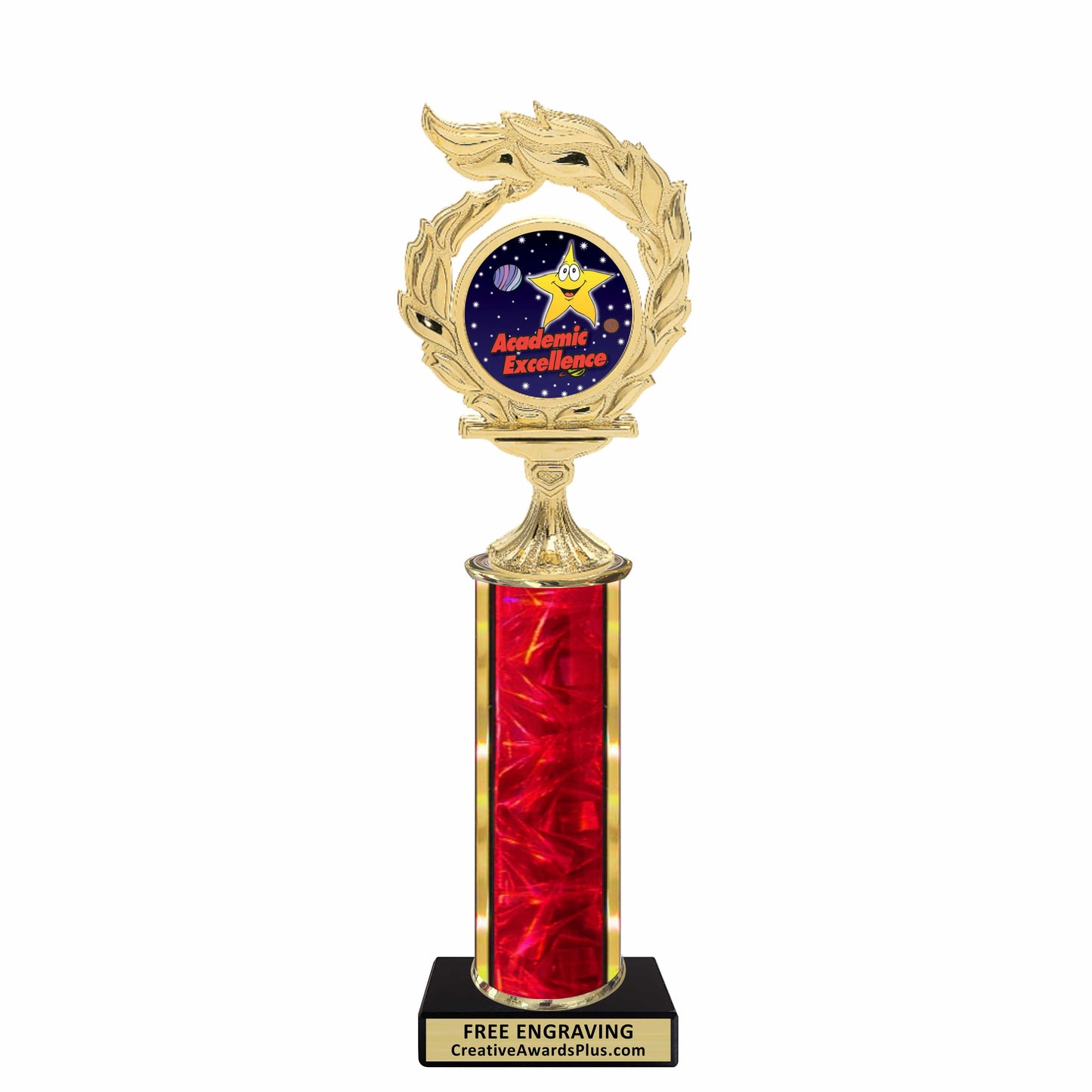 Flame Academic Classic Trophy 11.5" / Multiple / Academic Excellence