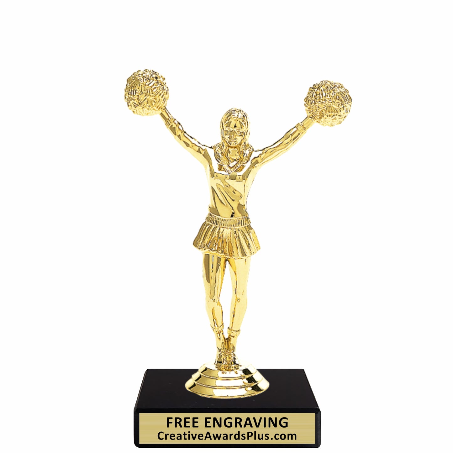 Cheer Trophy 6.25" / Gold