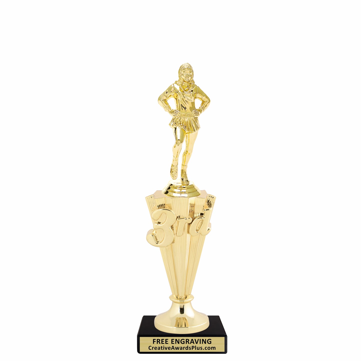 Drill Team 3rd Place Trophy 10" / Gold