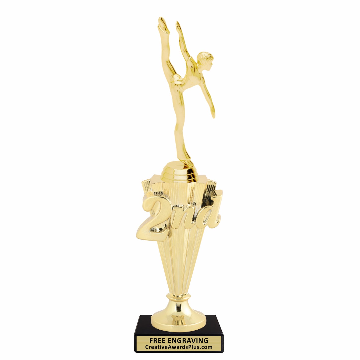 Modern Dance 2nd Place Trophy 11.63" / Gold