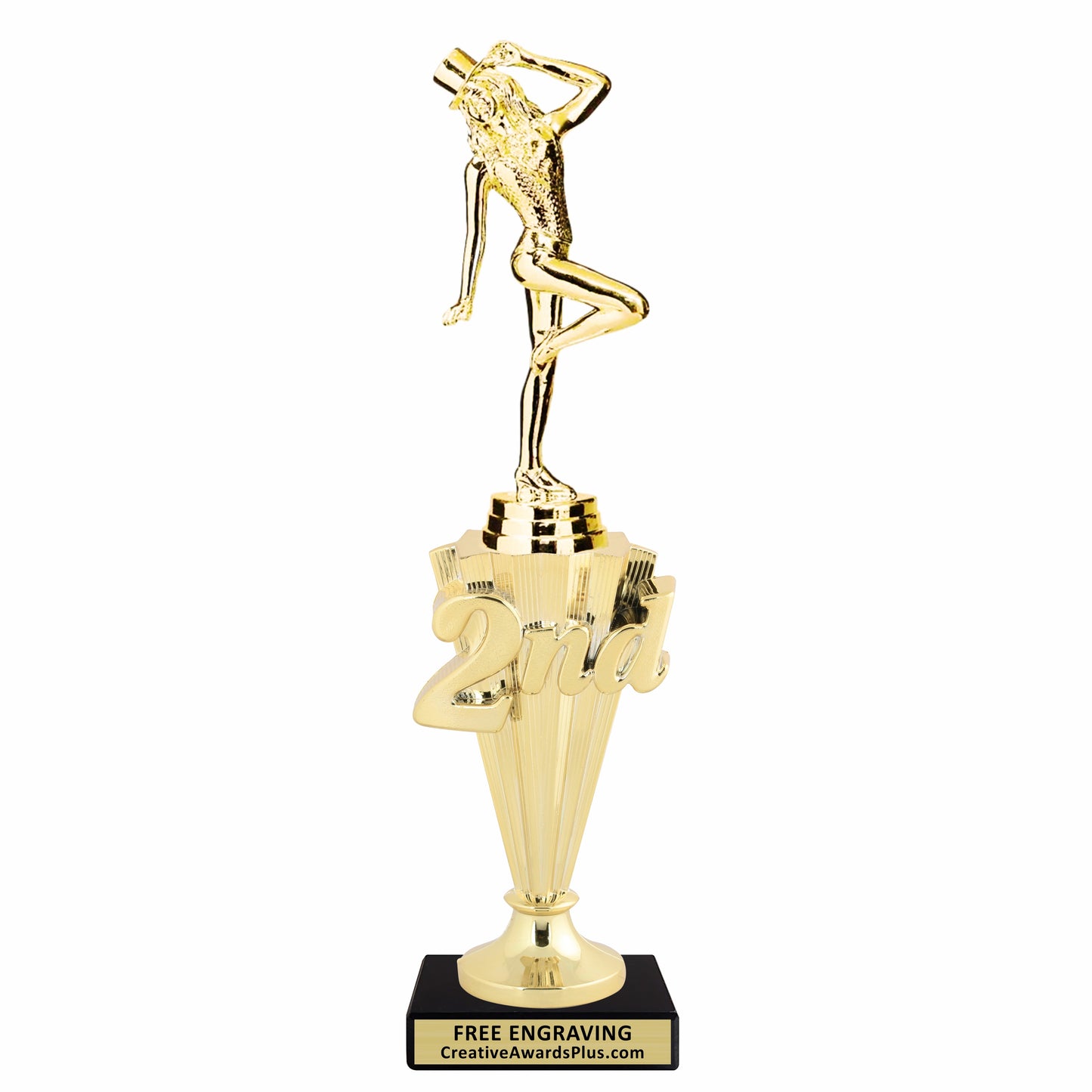Jazz Tap Dancer 2nd Place Trophy 11.75" / Gold
