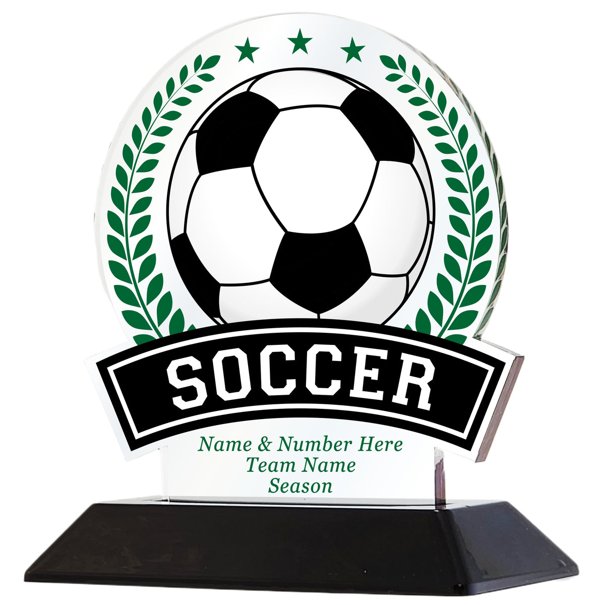 Acrylic Victory Soccer Award 6" / Multiple