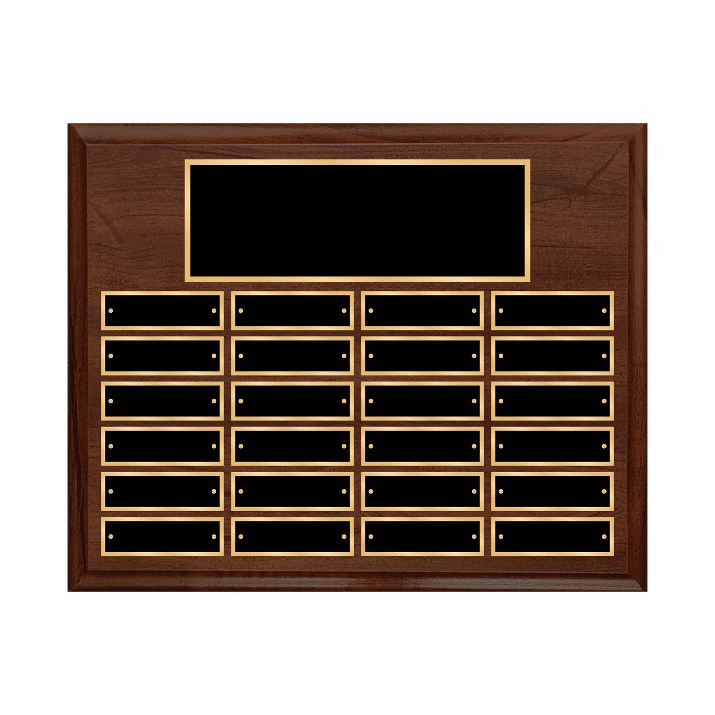 Cherry Finished Perpetual Plaque Landscape 10.5" X 13" - 24 Plates / Cherry