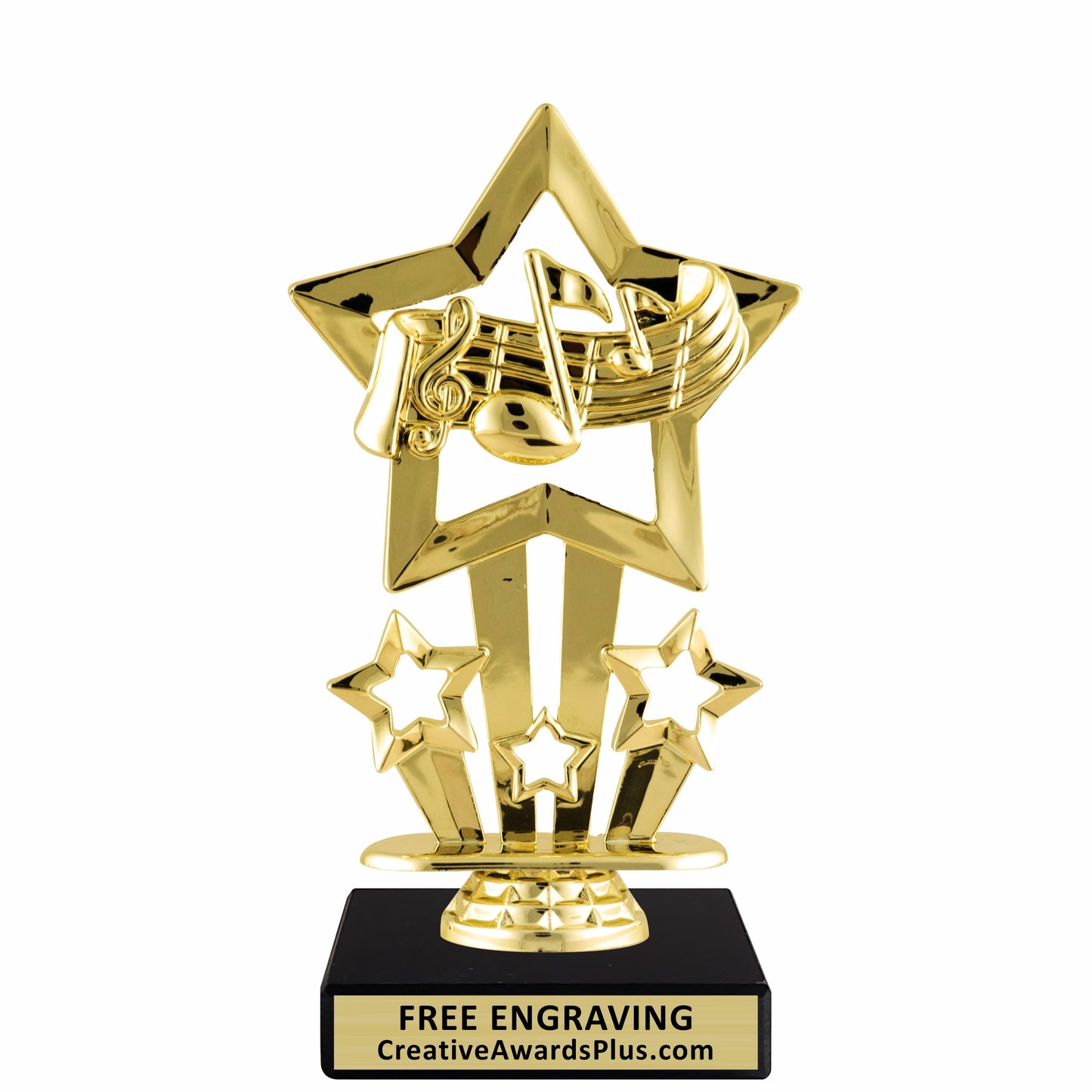 Starlight Music Trophy 6.75" / Gold