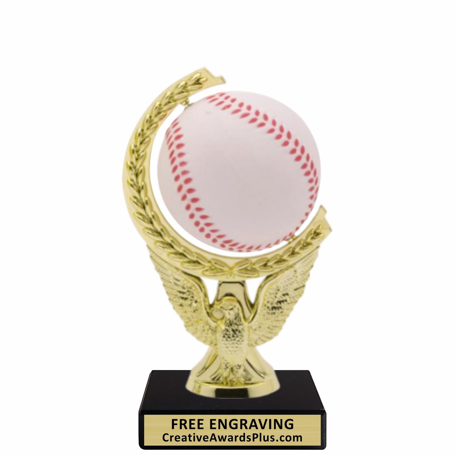 Eagle Spinning Baseball Trophy 6.25" / Gold