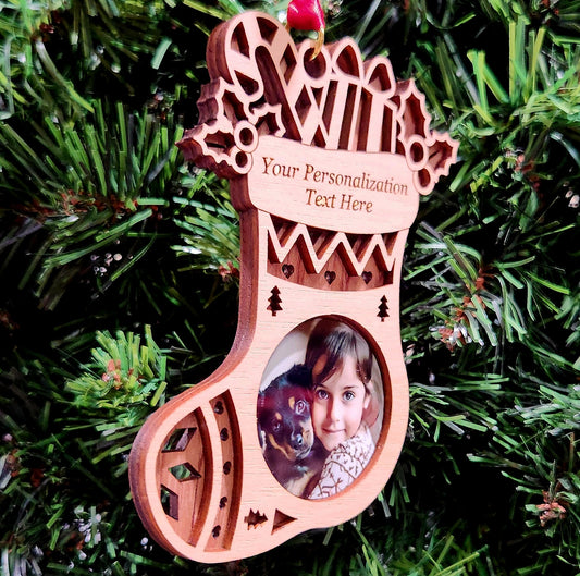 Photo Stocking Cherry Ornament 4.125" / Cherry