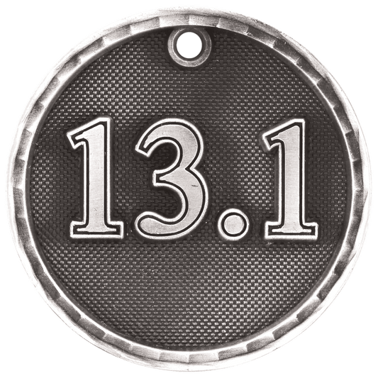 3D Half Marathon Medal 2" / Silver