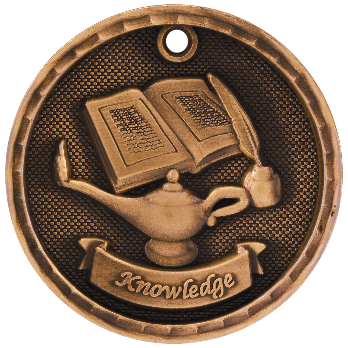 3D Academic Medal 2" / Bronze (Copper Tone)
