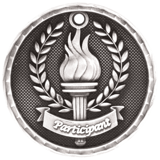3D Participant Medal 2" / Silver