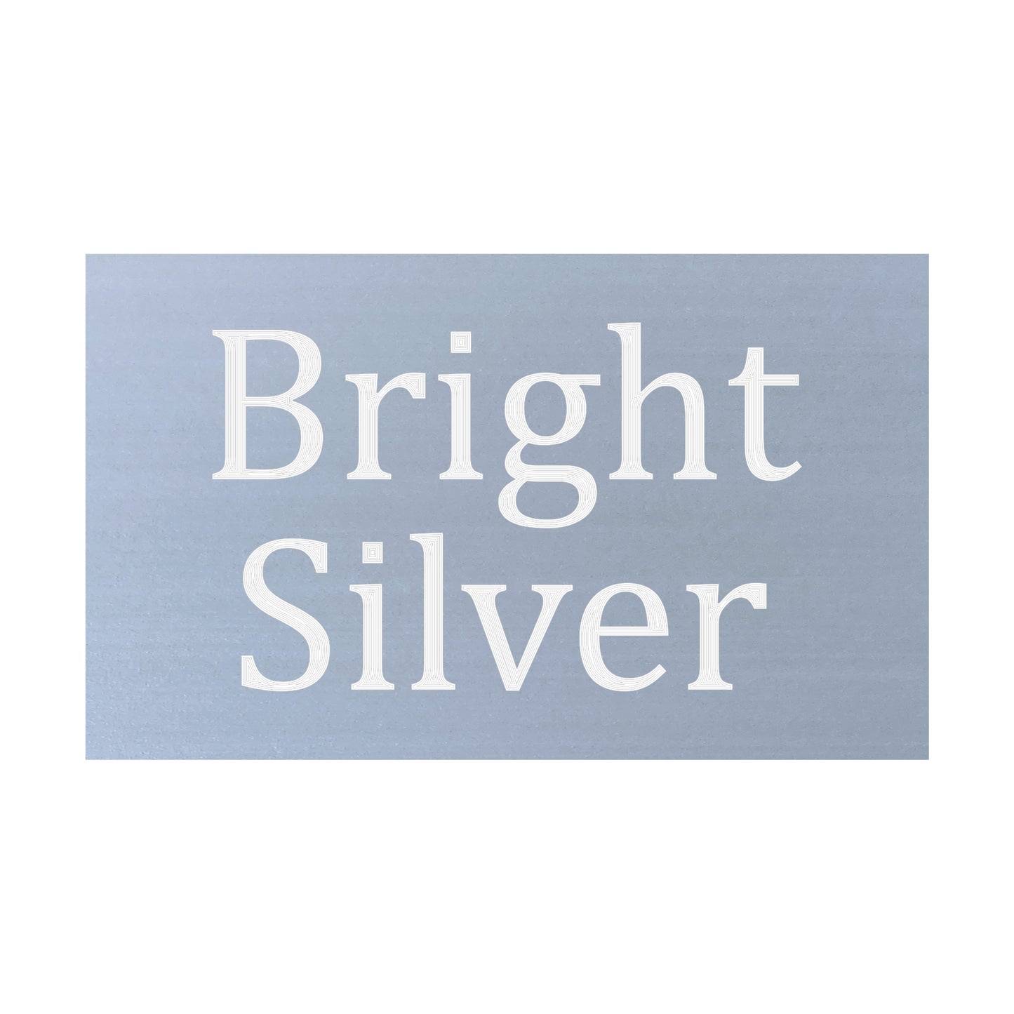 Custom Diamond Engraved Silver Plate Custom Sizes / Bright Silver / 145