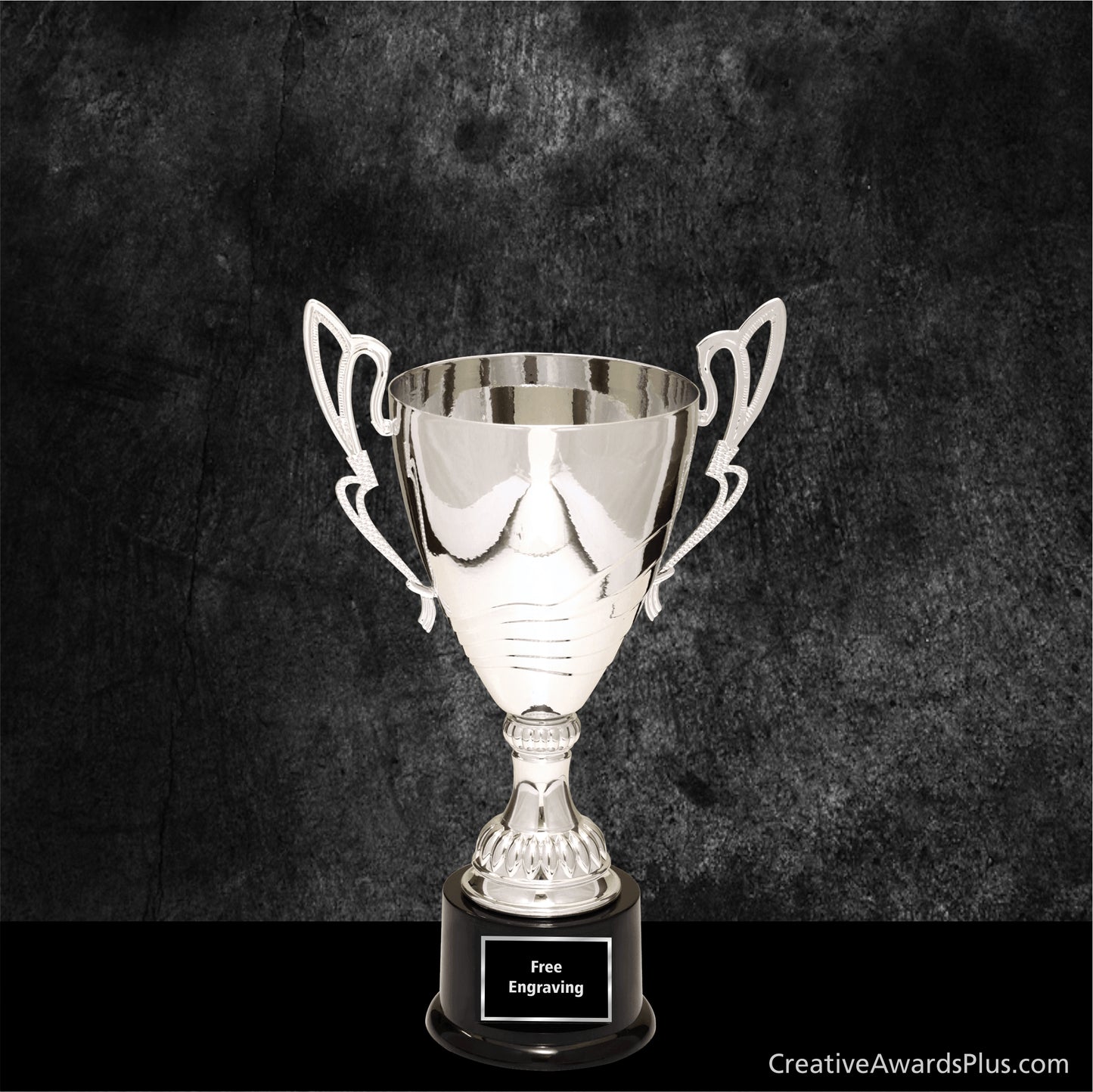 Elegant Silver Trophy Cup 12"