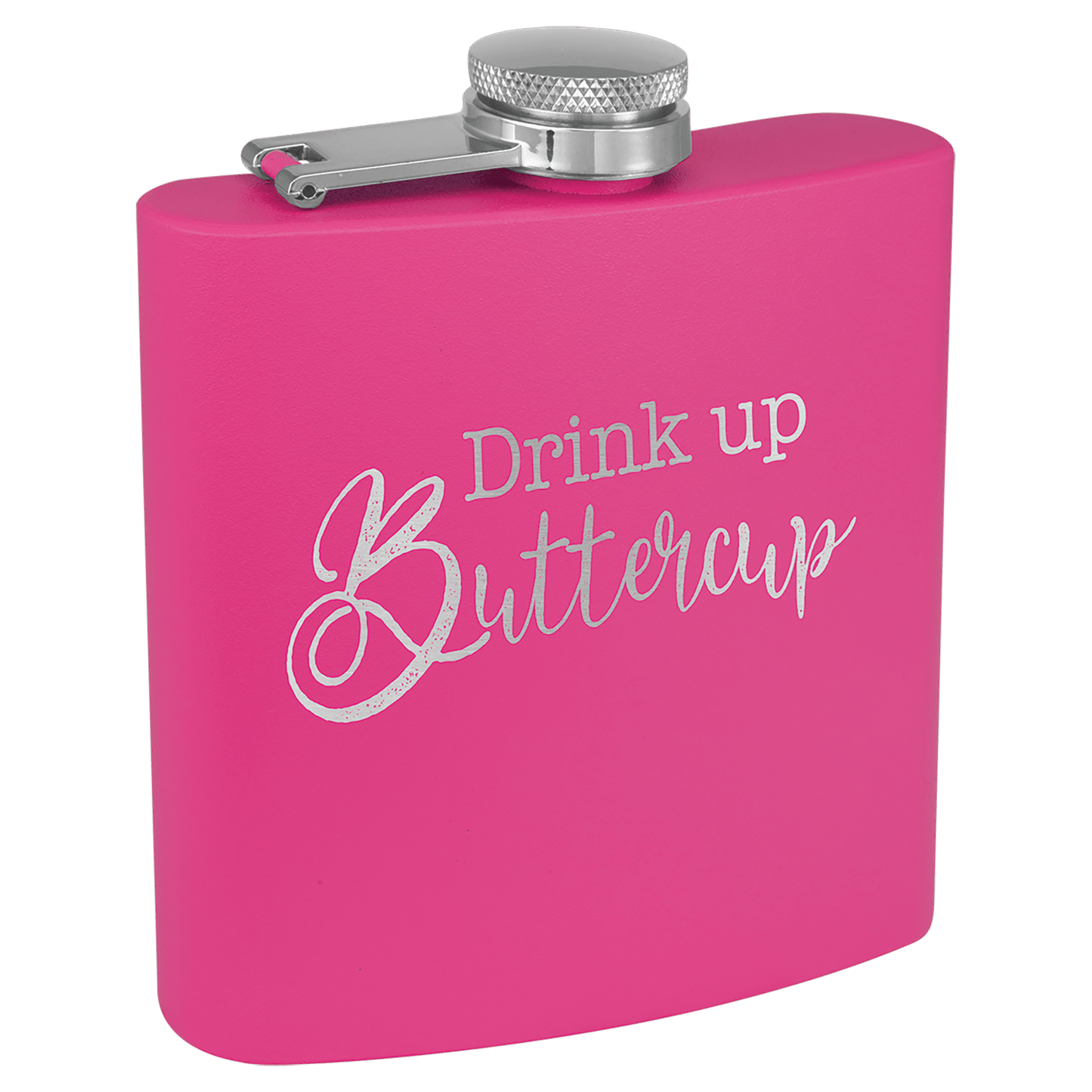 Flask 6 oz. - 3.625" x 4.375" / Pink