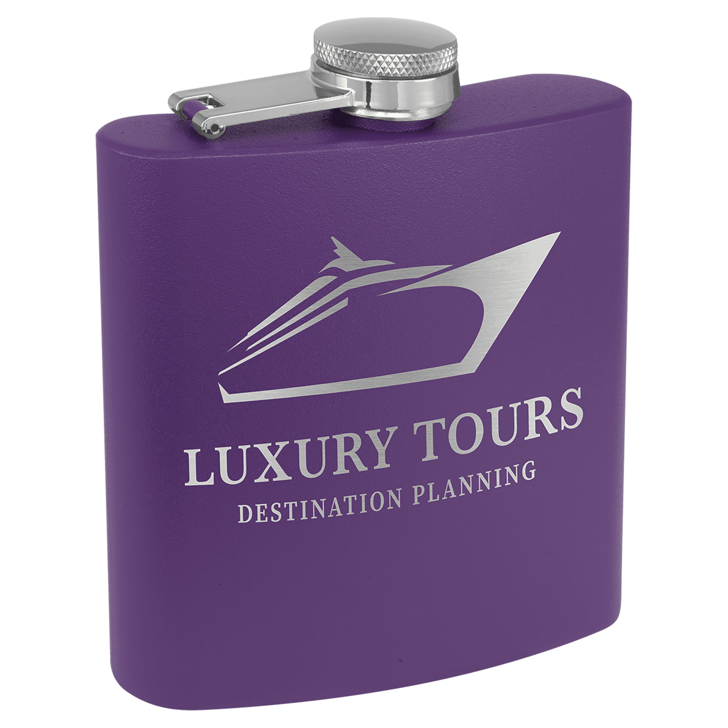 Flask 6 oz. - 3.625" x 4.375" / Purple