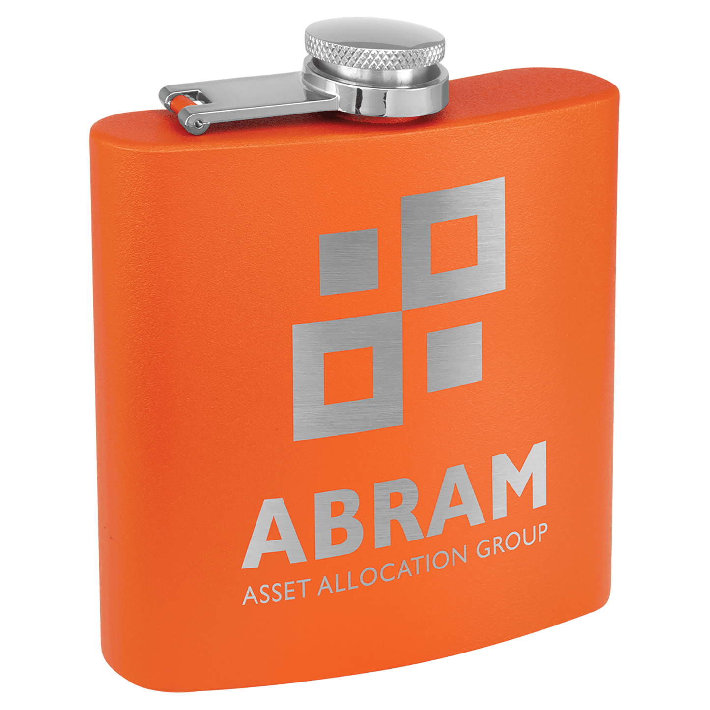 Flask 6 oz. - 3.625" x 4.375" / Orange