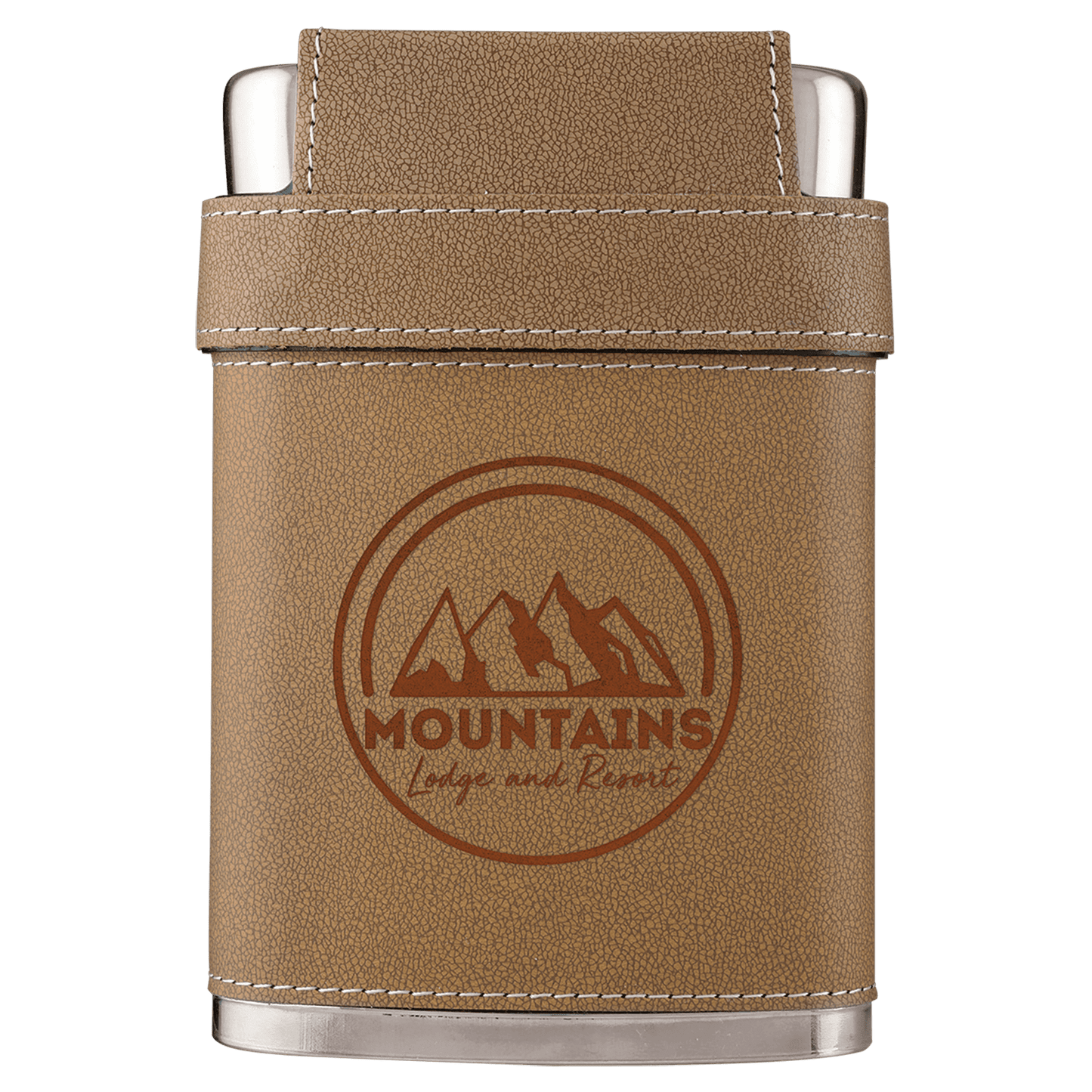 Flask Leather Kit 7 oz. - 3.875" x 5.75" / Brown