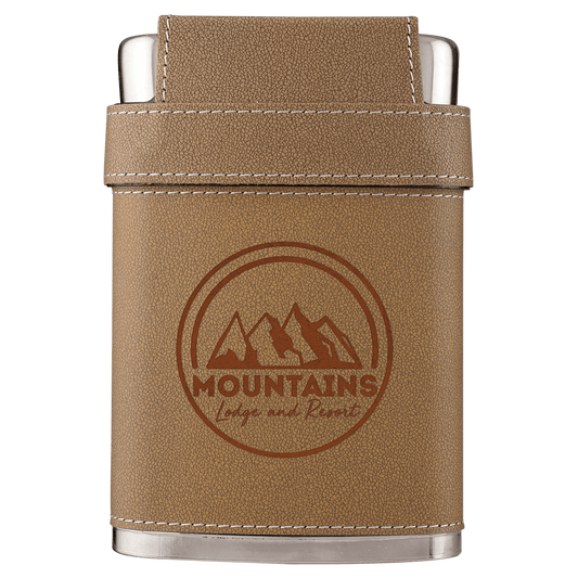 Flask Leather Kit 7 oz. - 3.875" x 5.75" / Brown