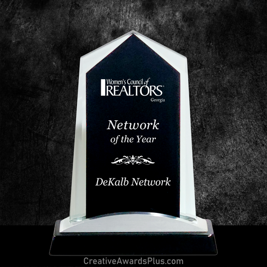 Apex Black Glass Award 8.875" / Black