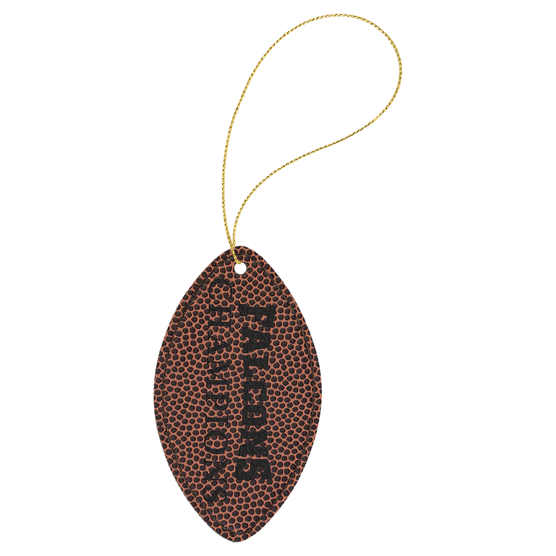 Leatherette Football Ornament 3.5" / Football
