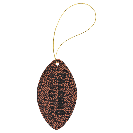 Leatherette Football Ornament 3.5" / Football