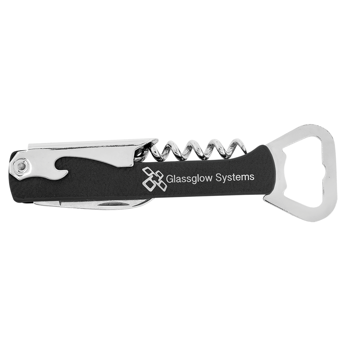Wine Bottle Opener 5.25" / Black/Silver