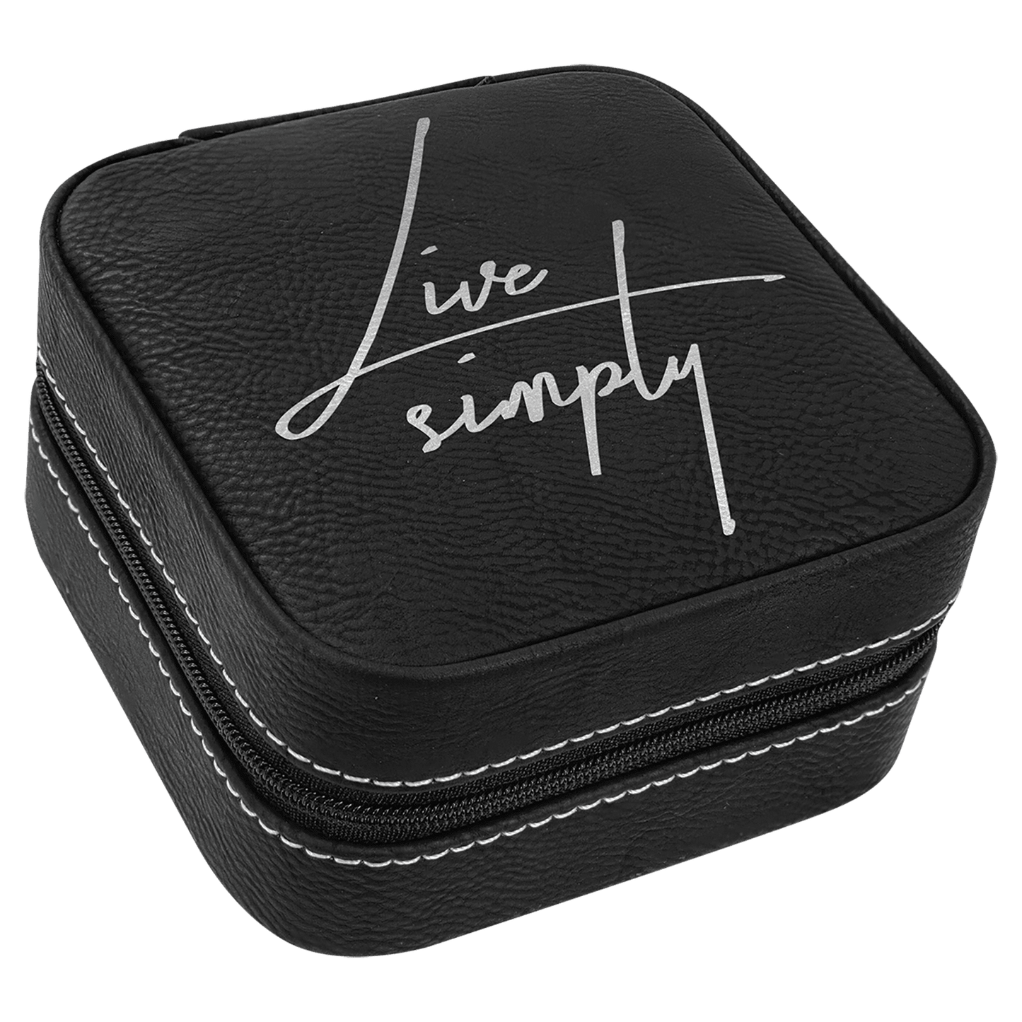 Jewelry Box (Small) 4" x 4" x 2" / Black