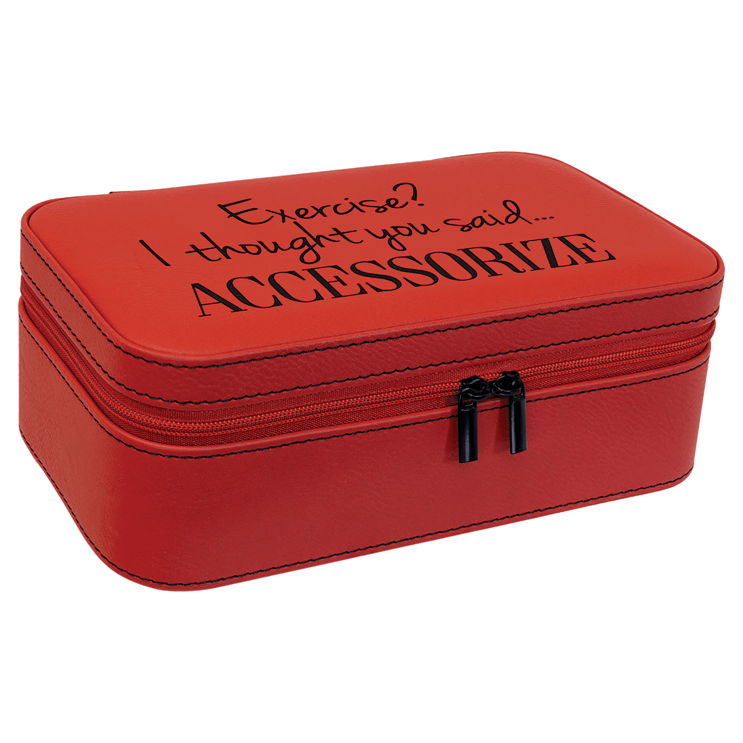 Jewelry Box 7.5" x 4.5" x 2.75" / Red