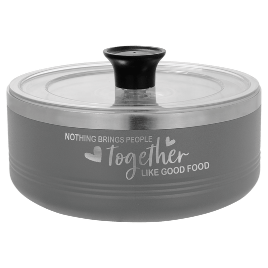 1.25 qt Serving Bowl 7 1/8" diameter x 3" (H) / Grey