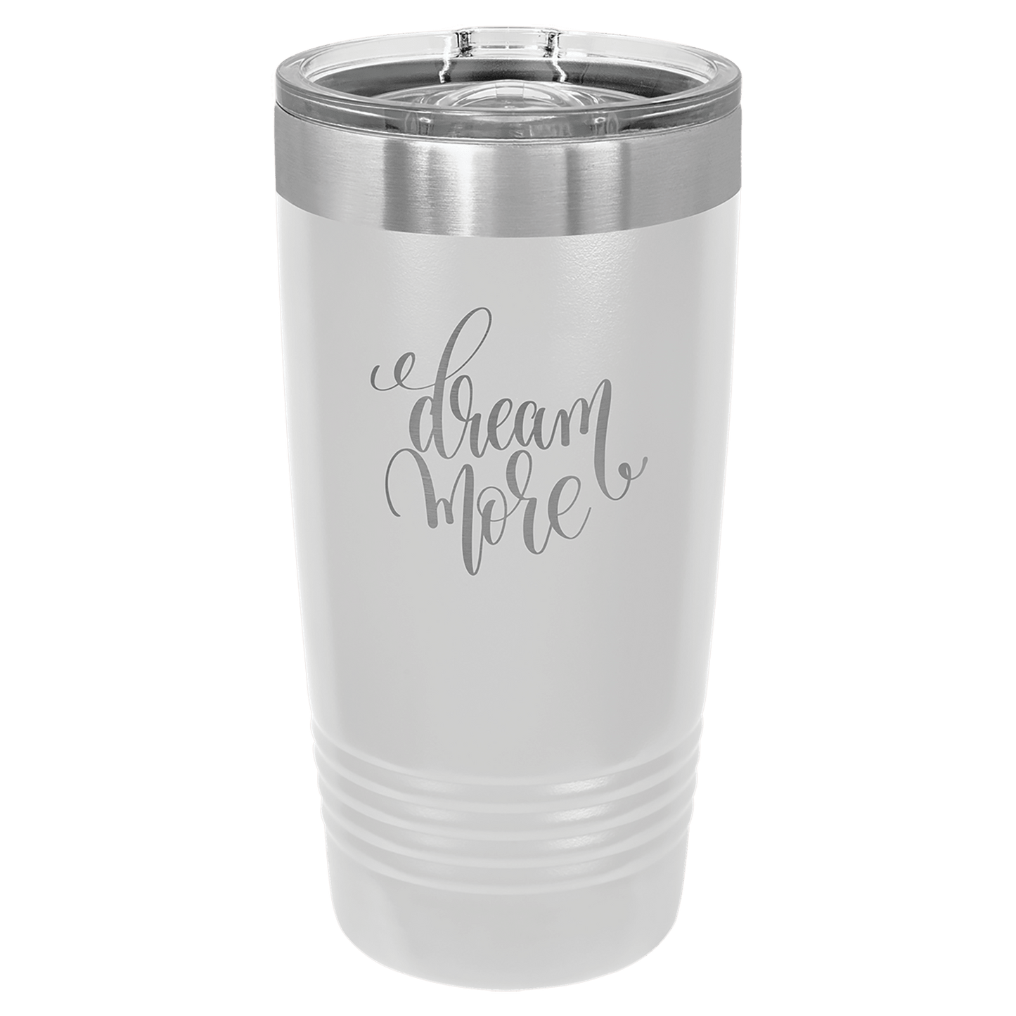 20 oz. Tumbler 20 oz. - 6.875" / White / Sliding Closure Lid