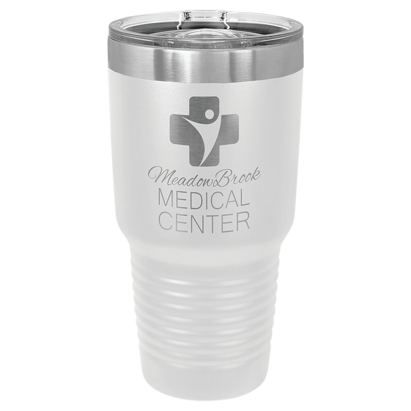 30 oz. Tumbler 30 oz. - 7.75" / White / Sliding Closure Lid