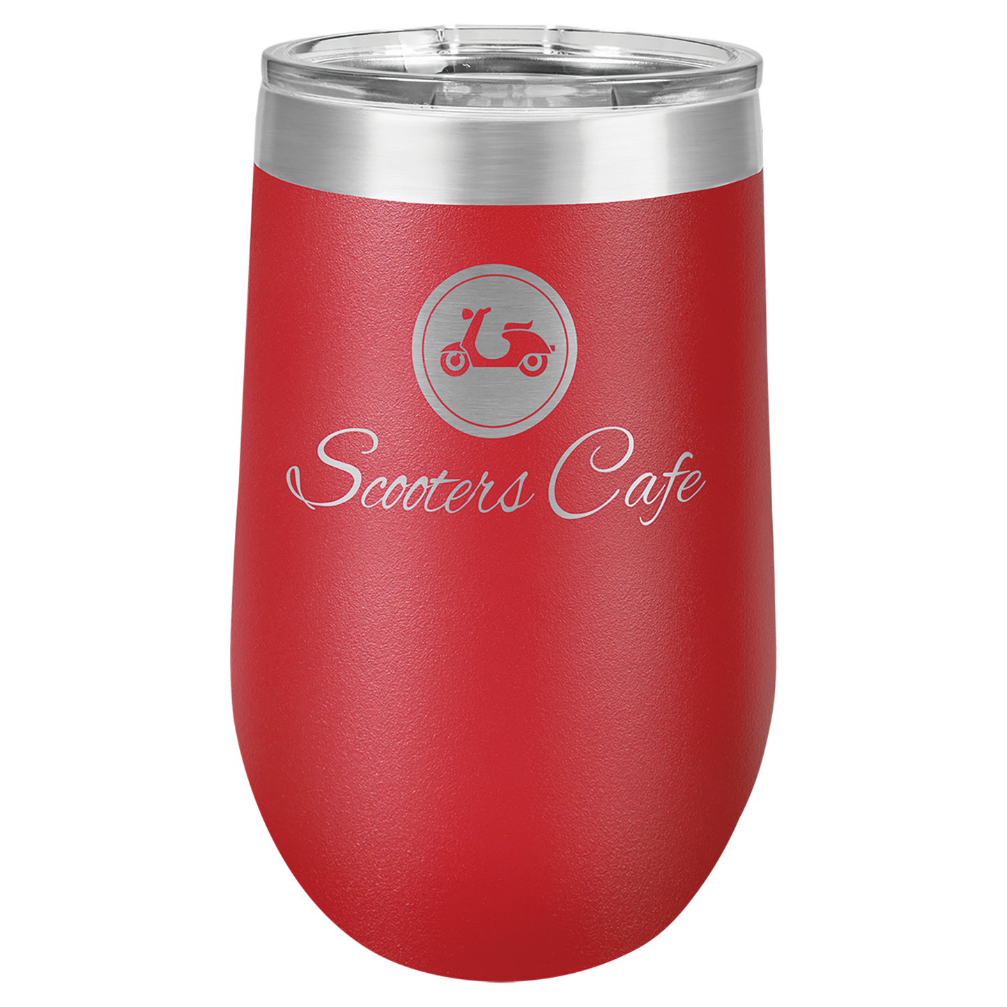Stemless Wine Tumblers 16 oz. - 5.75" / Red