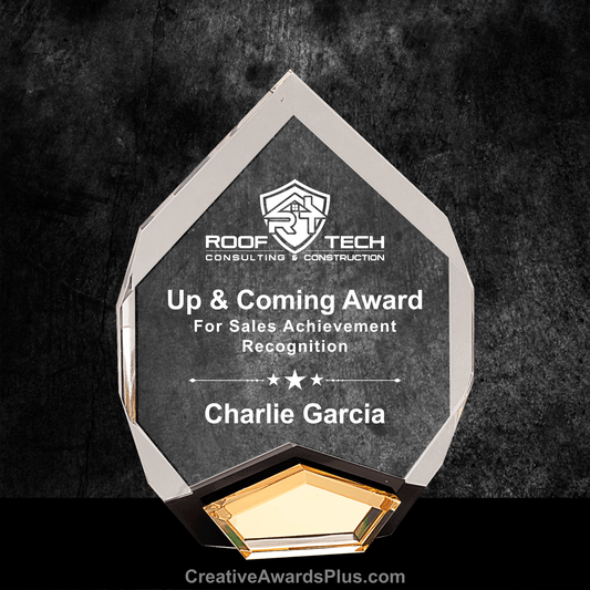 Marquis Gold Acrylic Award 8" / Gold