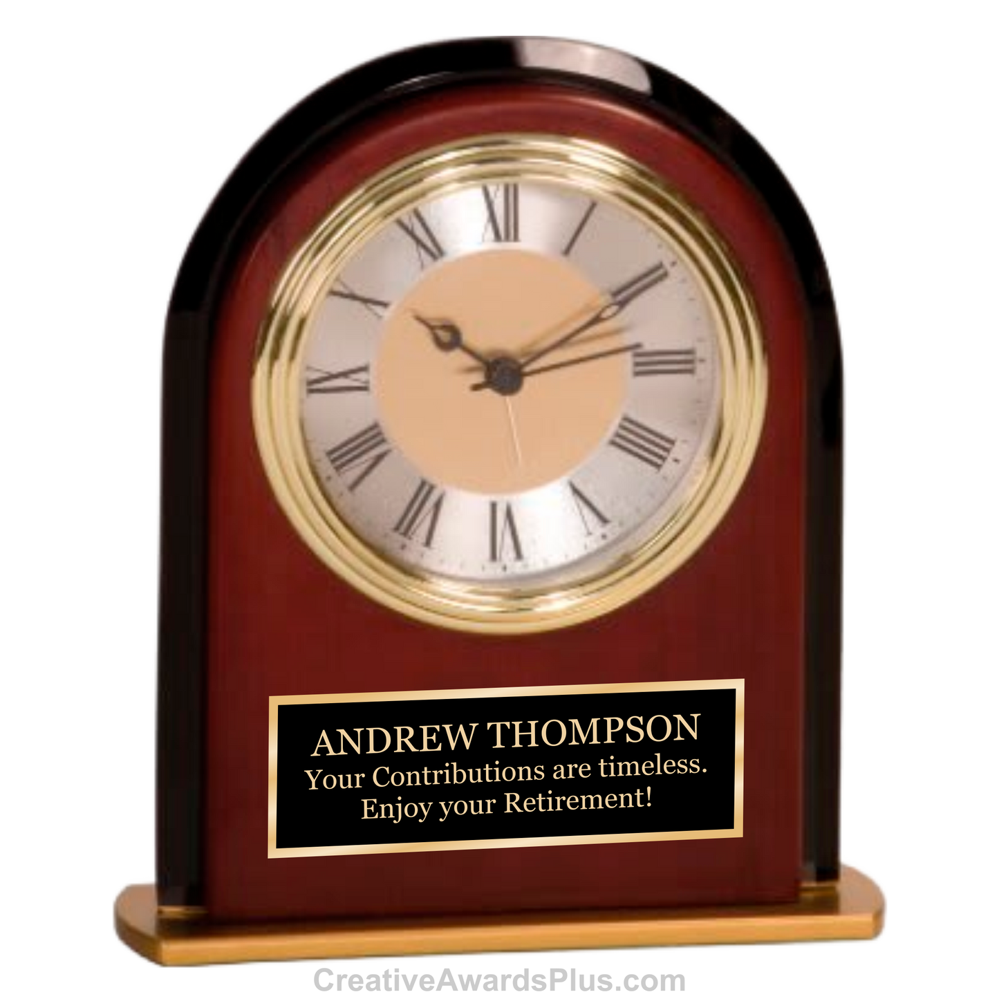 Mahogany Arch Clock 6.5" / Mahogany