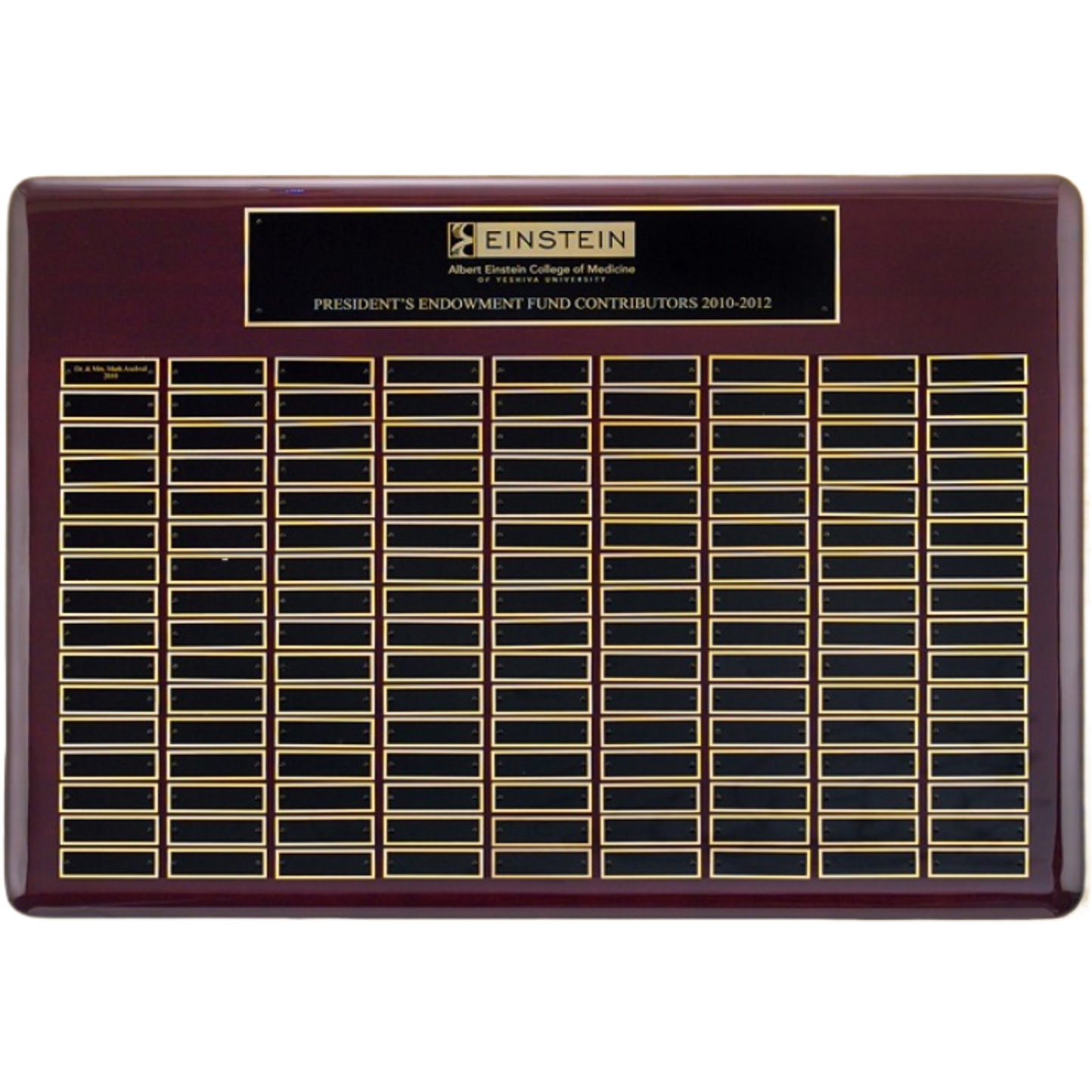 Rosewood Perpetual Plaque 4500 9" x 12" / Rosewood / 12 Plates