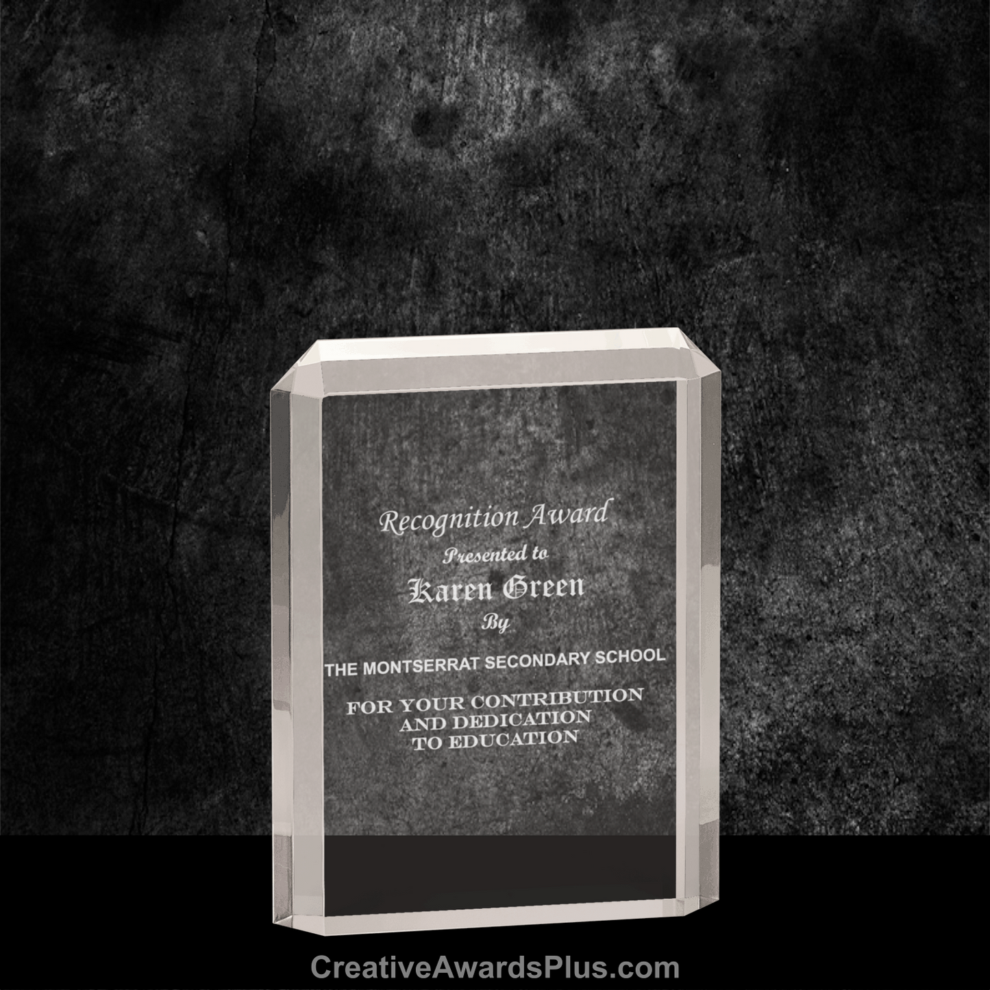 Premier Rectangular Acrylic Award 6.25" / Clear