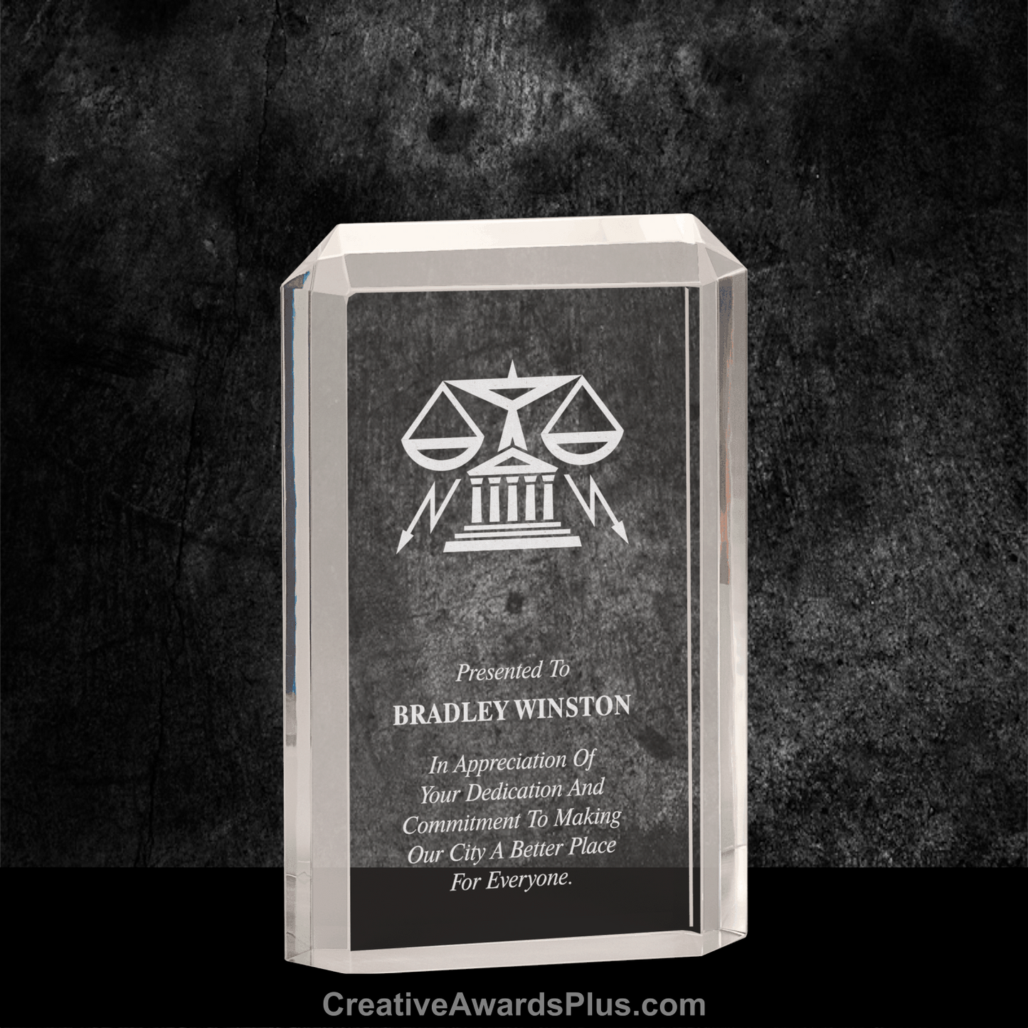 Premier Rectangular Acrylic Award 7.5" / Clear