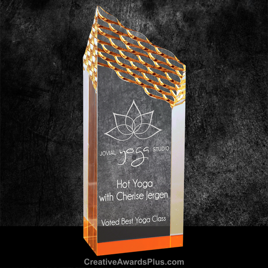 Riptide Acrylic Award 9" / Gold