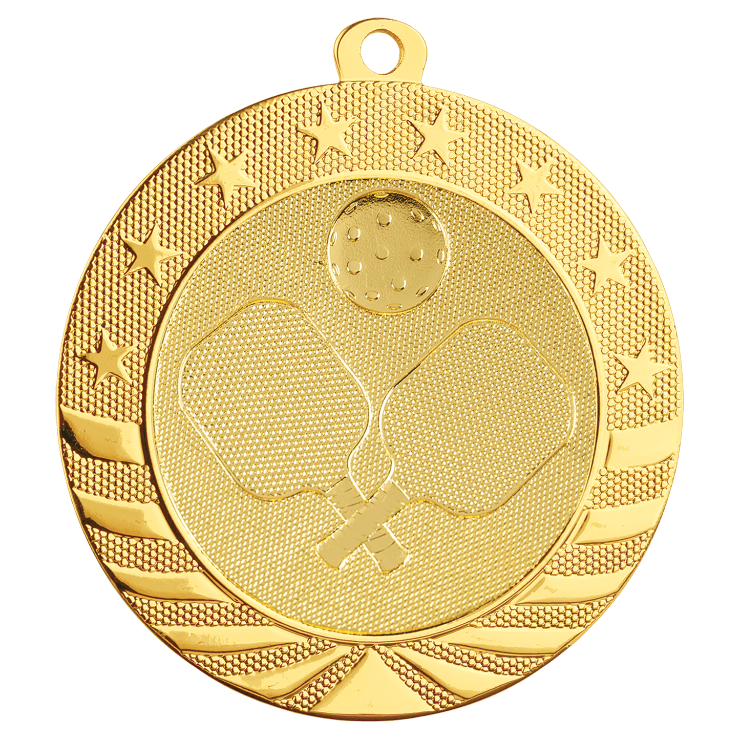 Pickleball Starbrite Medal 2.75" / Gold