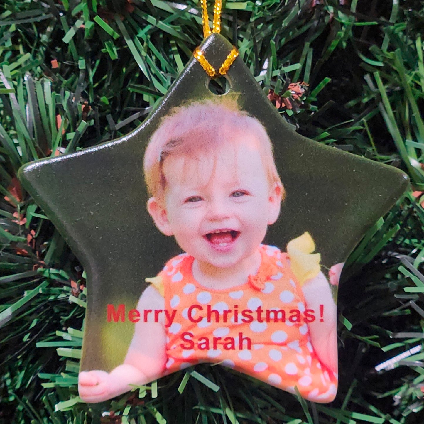 Ceramic Star Ornament 3" / White