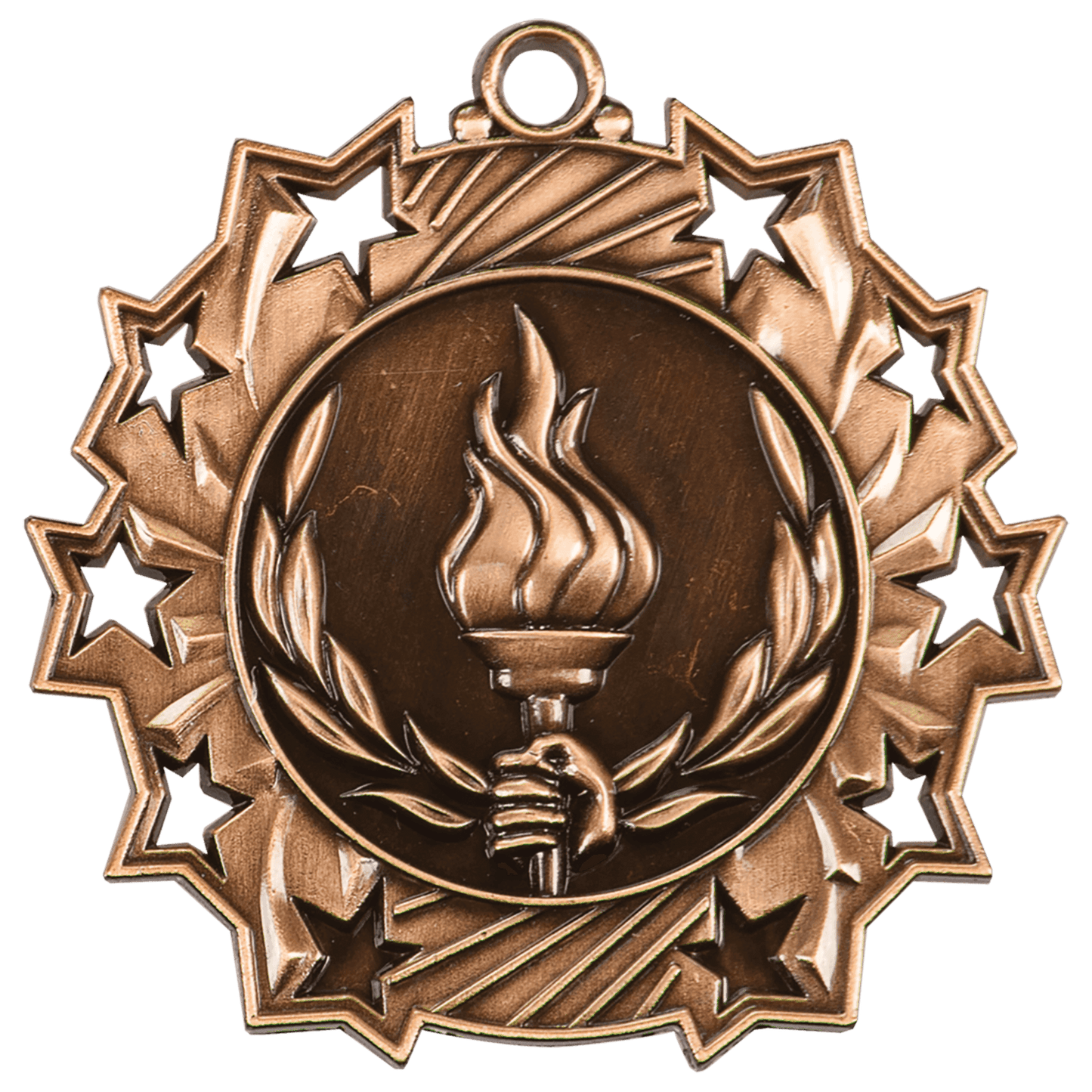 Ten Star Victory Medal 2.25" / Bronze (Copper Tone)