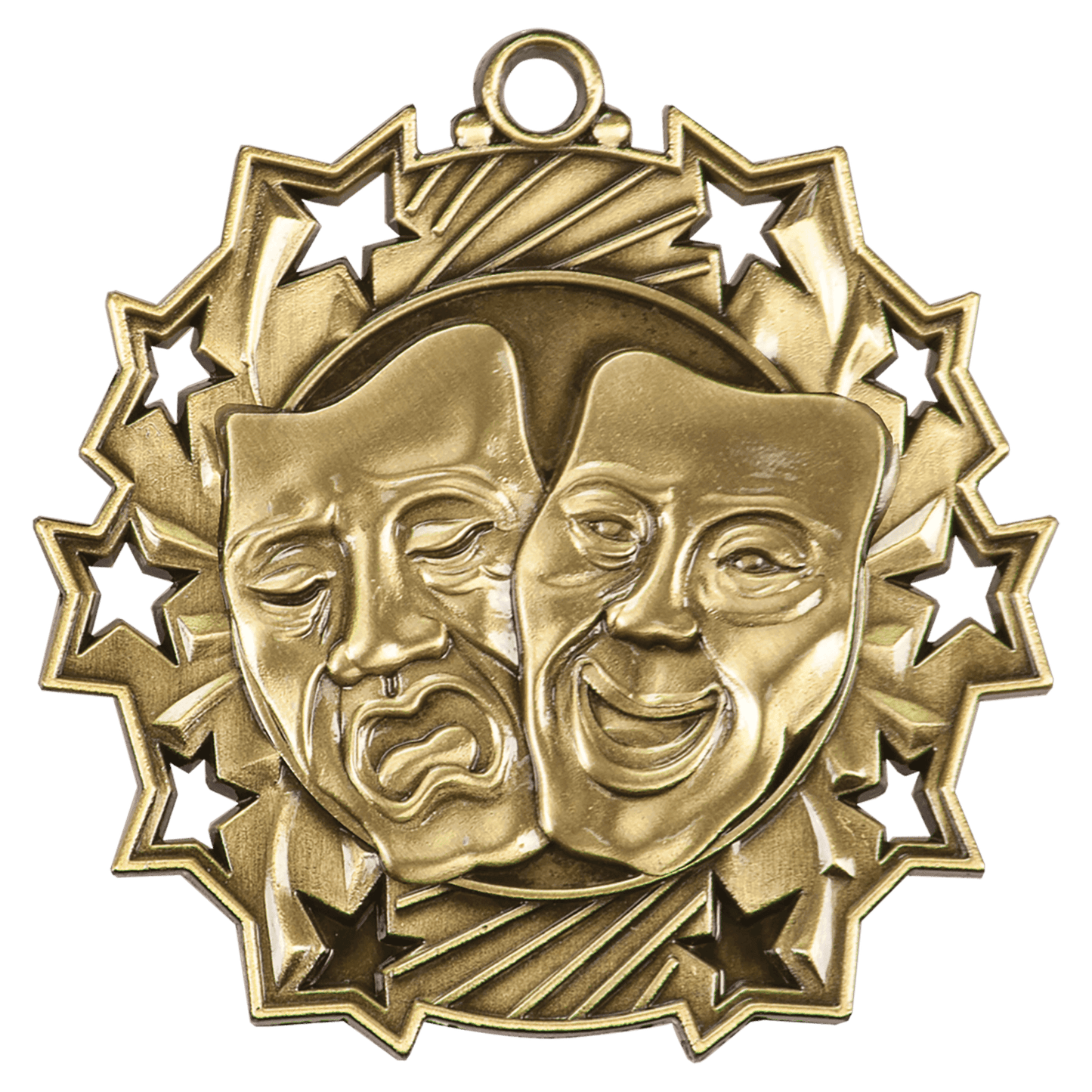 Ten Star Drama Medal 2.25" / Gold