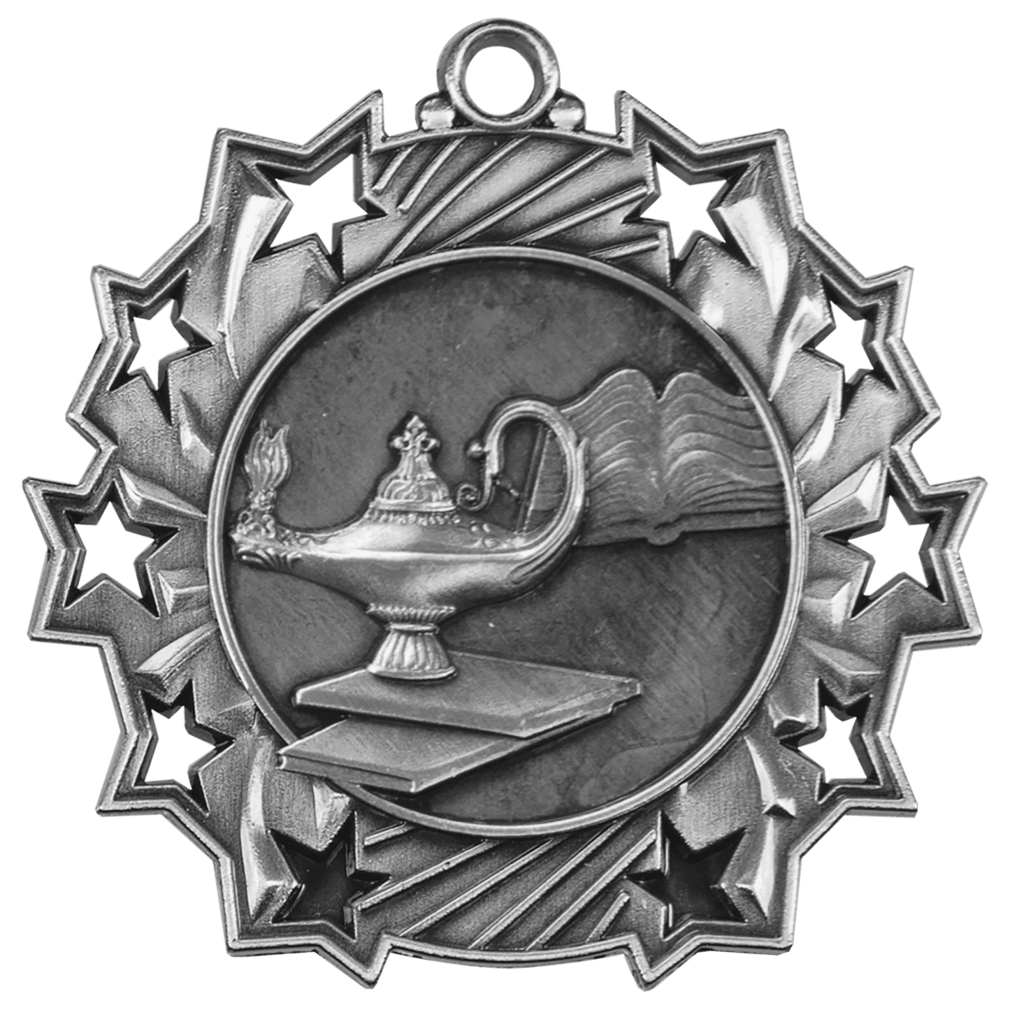 Ten Star Graduate Medal 2.25" / Silver