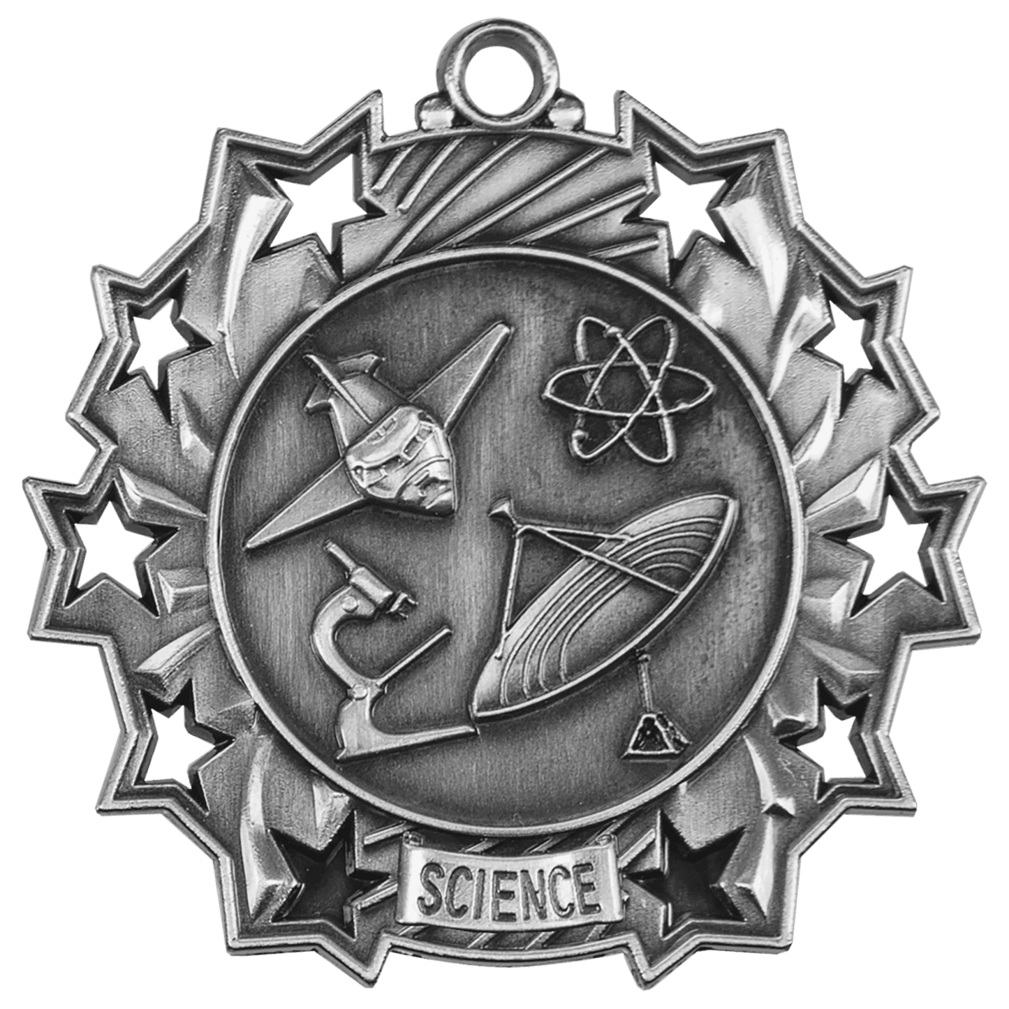 Ten Star Science Medal 2.25" / Silver