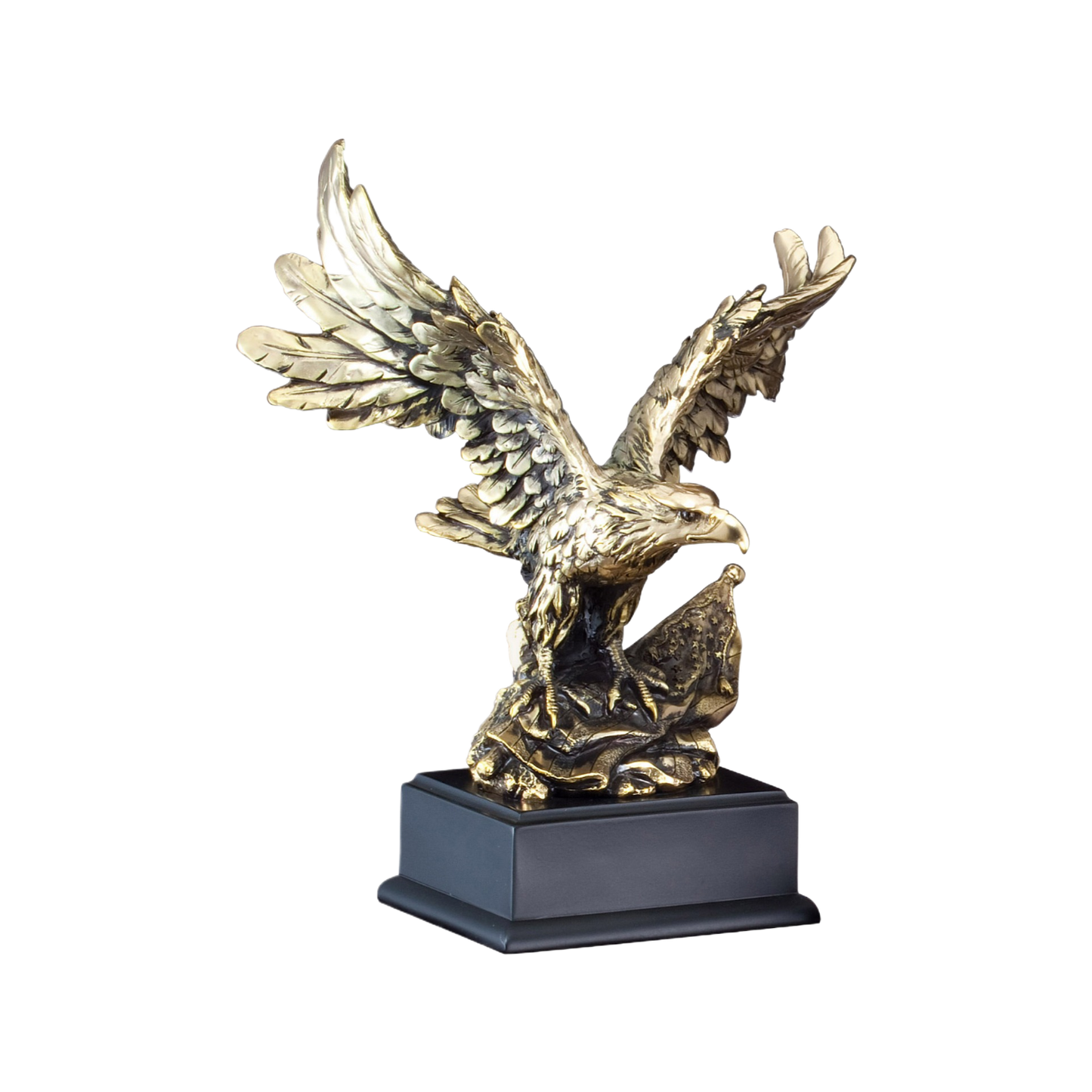 Gold Eagle Clinching Flag 11"