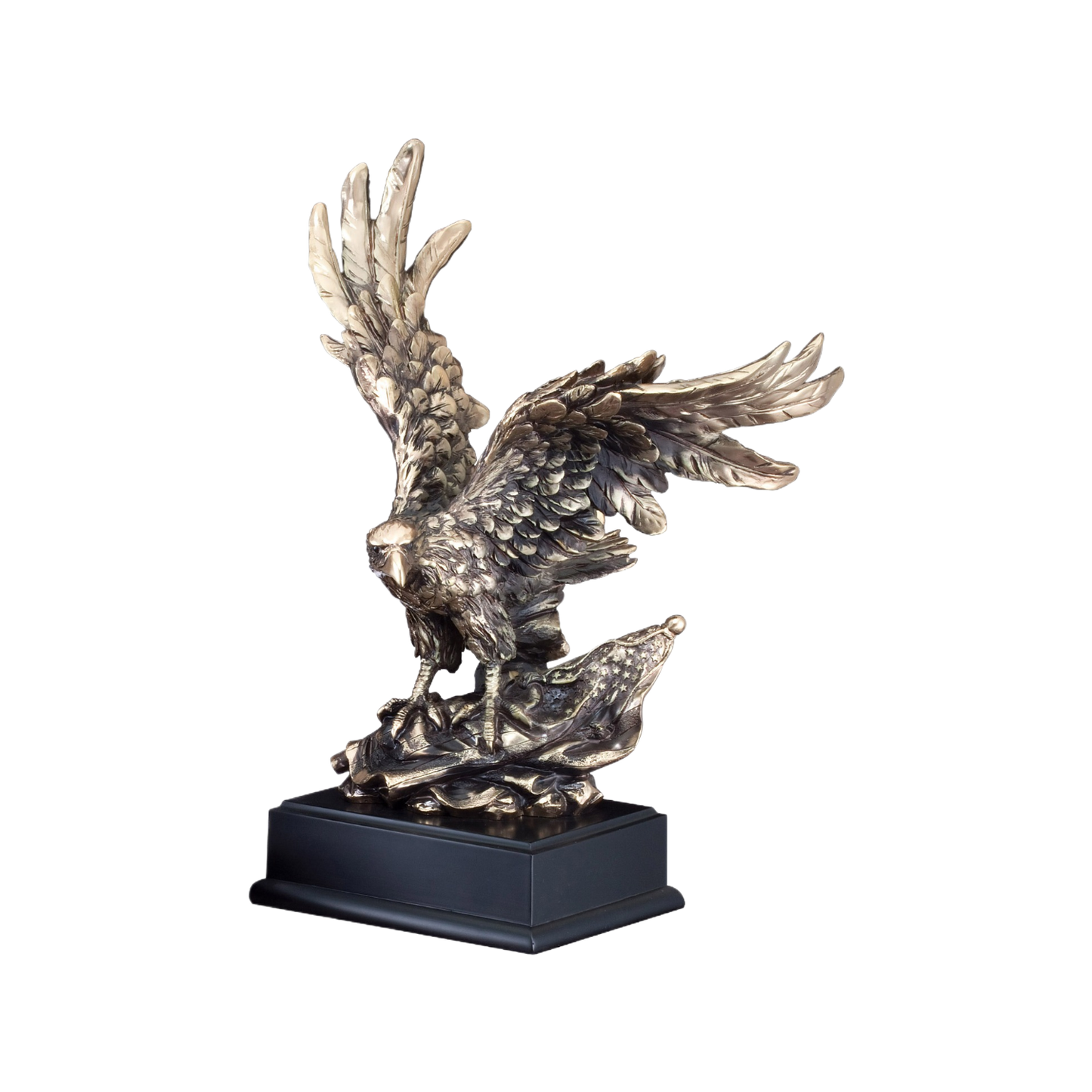 Gold Eagle Clinching Flag 14.5"