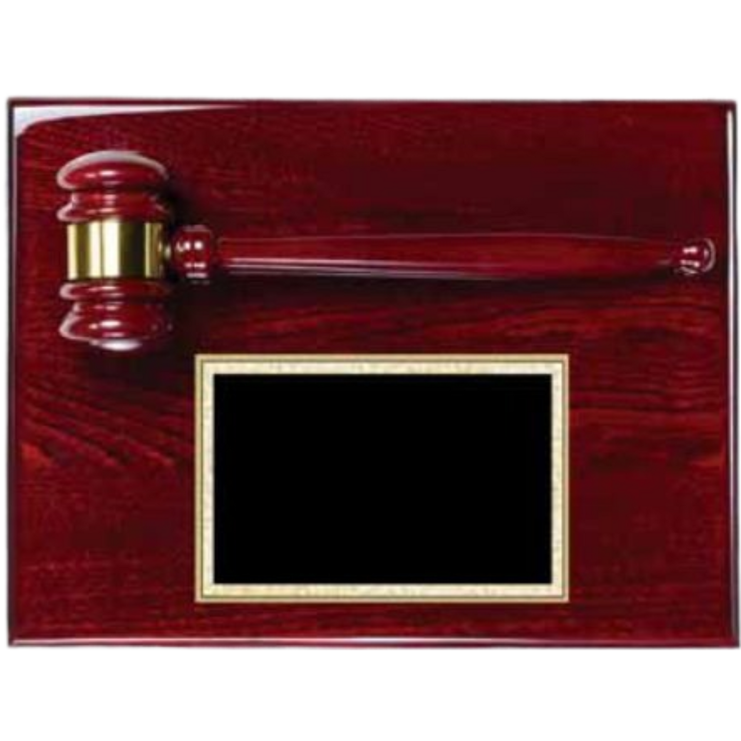 Rosewood Gavel Plaque 9" x 12" / Rosewood