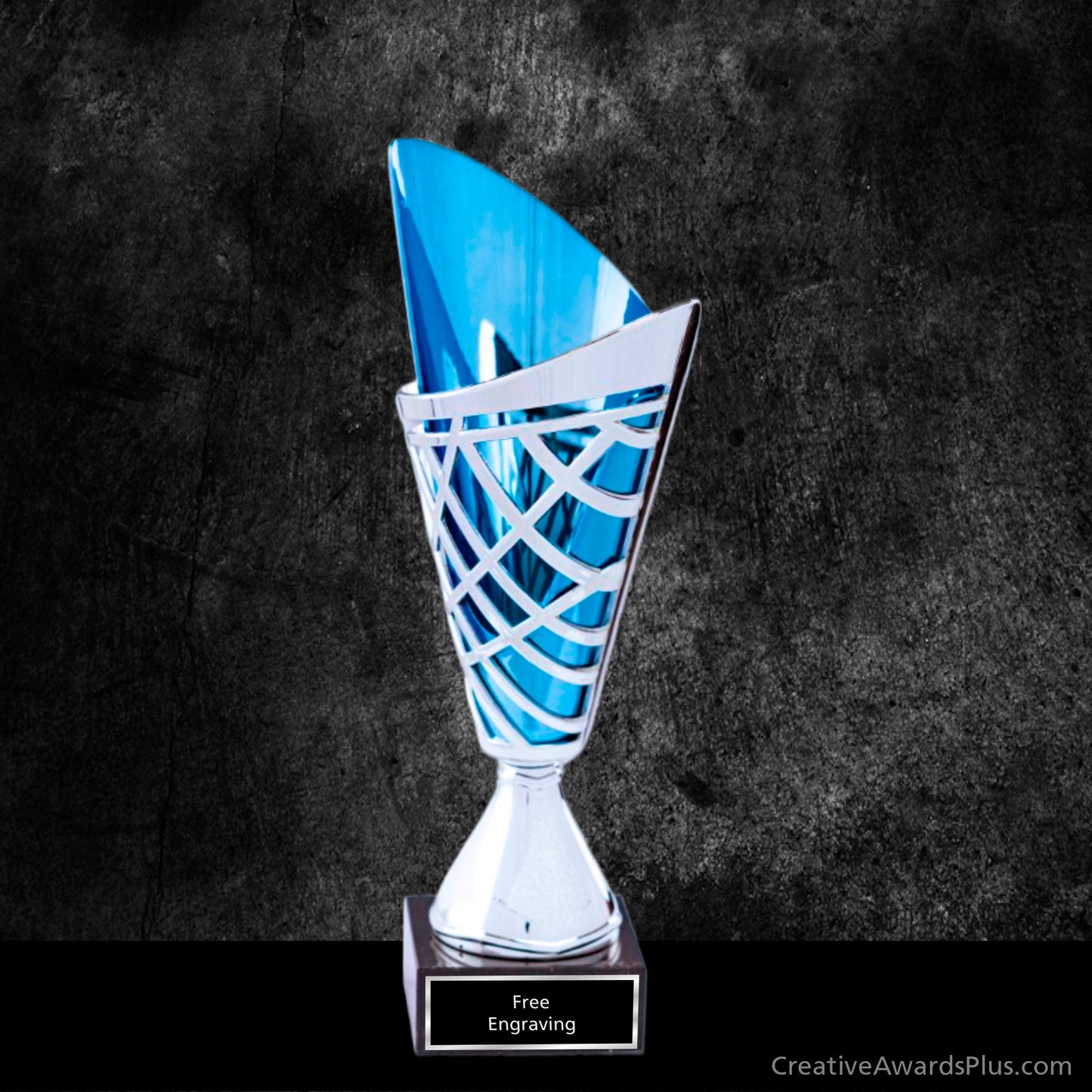 Blue Modern Trophy Cup