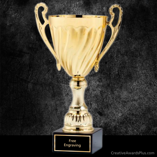 Swirl Trophy Cup 19.5" / Gold