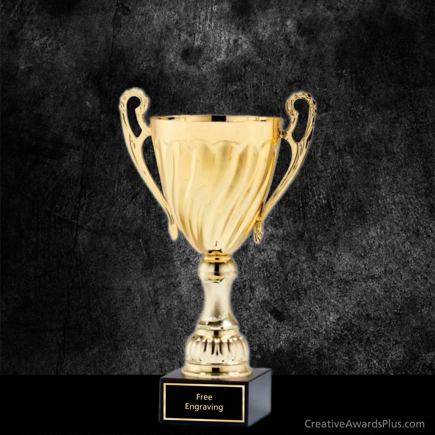 Swirl Gold Trophy Cup 15.75" / Gold