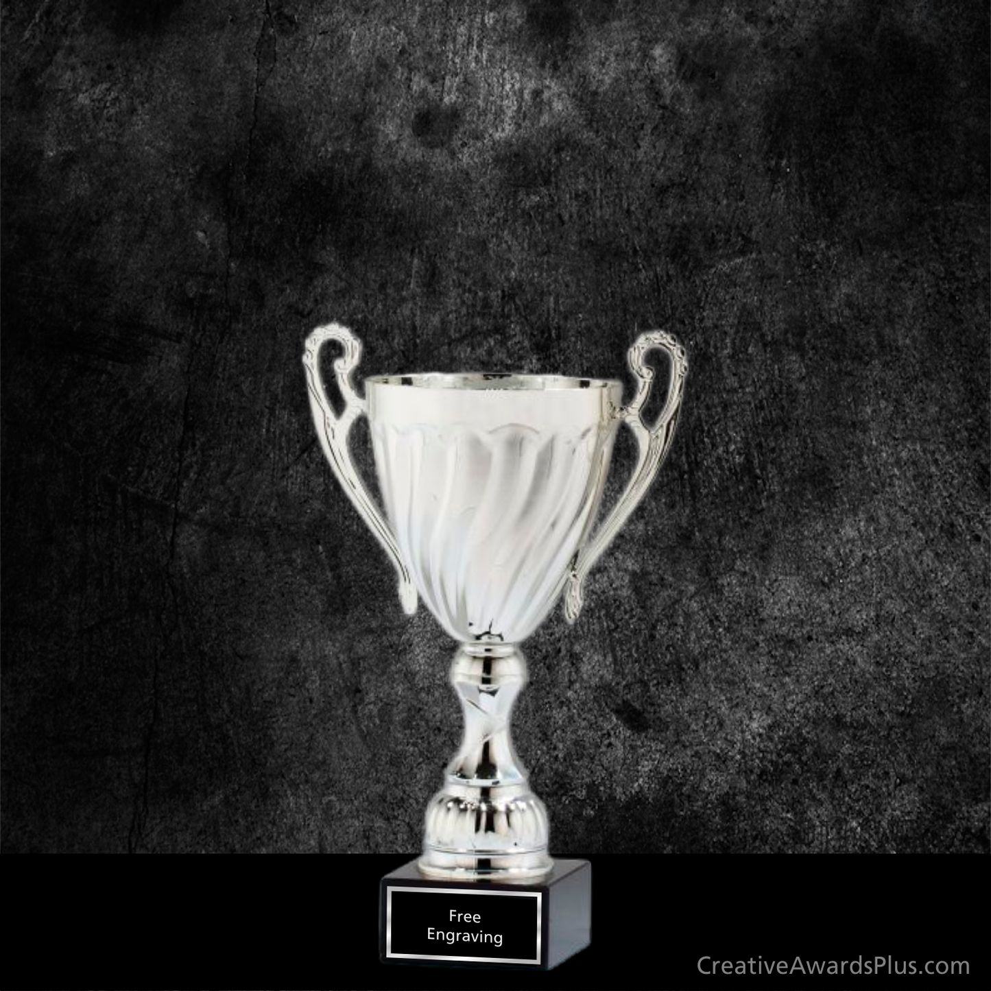 Swirl Trophy Cup 11.5" / Silver